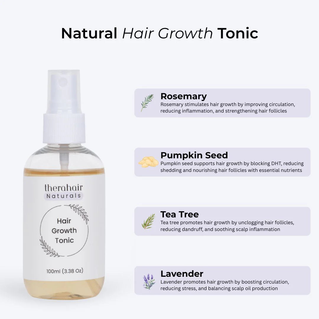 Unlock Your Hair's Potential with the Therabrush™ + Hair Tonic Natural Growth Kit